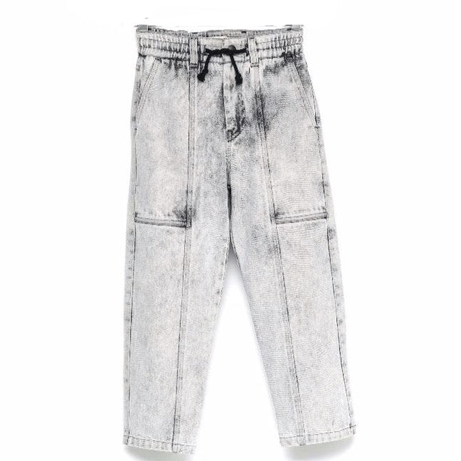 andorine denim jogging trousers grey, kids unisex bottoms