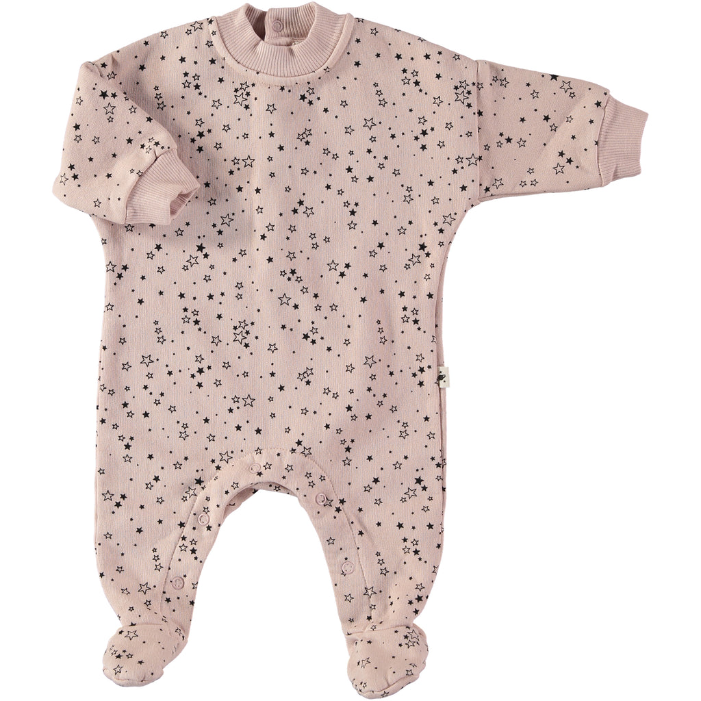 my little cozmo baby romper powder - kodomo boston, footed one-piece for babies 