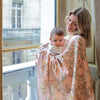 atelier choux bloom in pink baby swaddle