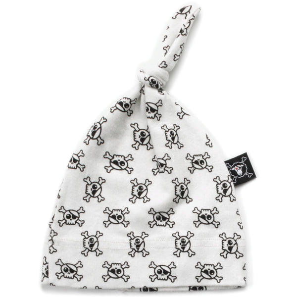 nununu mini skull hat white - kodomo hats - children's clothing in boston, nununu - bobo choses, atsuyo et akiko, belle enfant, mamma couture, moi, my little cozmo, nico nico