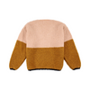 bobo choses womens color block v-neck jumper peach