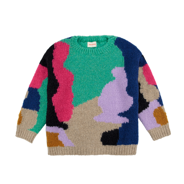 bobo choses womens multicolor intarsia jumper