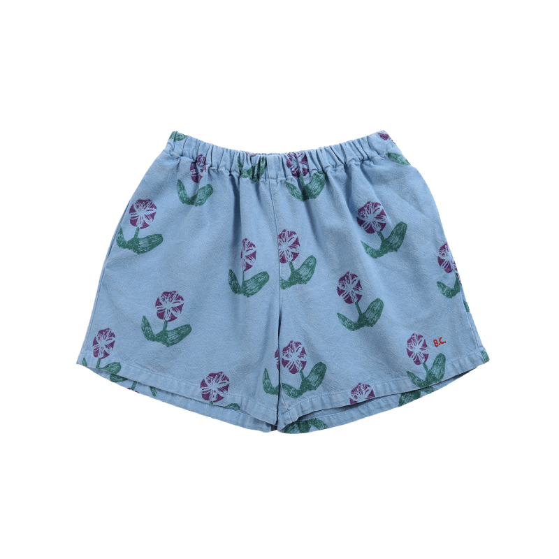 bobo choses wallflowers woven culotte shorts blue