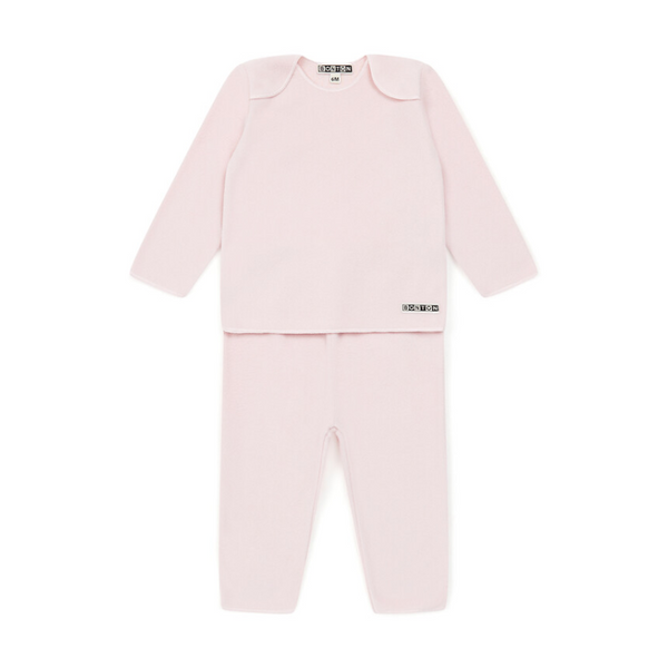 bonton fleece baby set rose