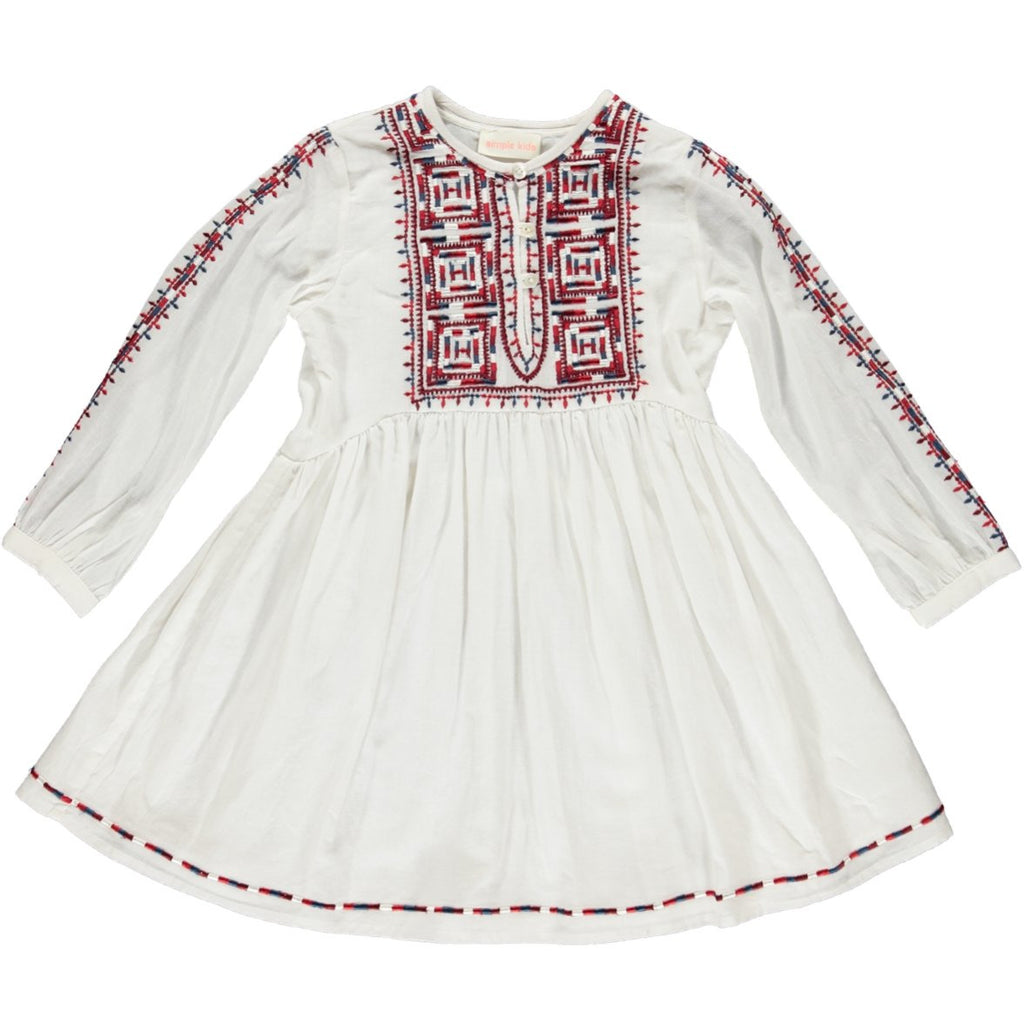 simple kids barcelona dress red, free shipping kodomo boston