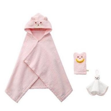 miki house bath time gift set pink - kodomo boston