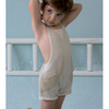 popelin beige fisherman's short dungarees - kodomo boston