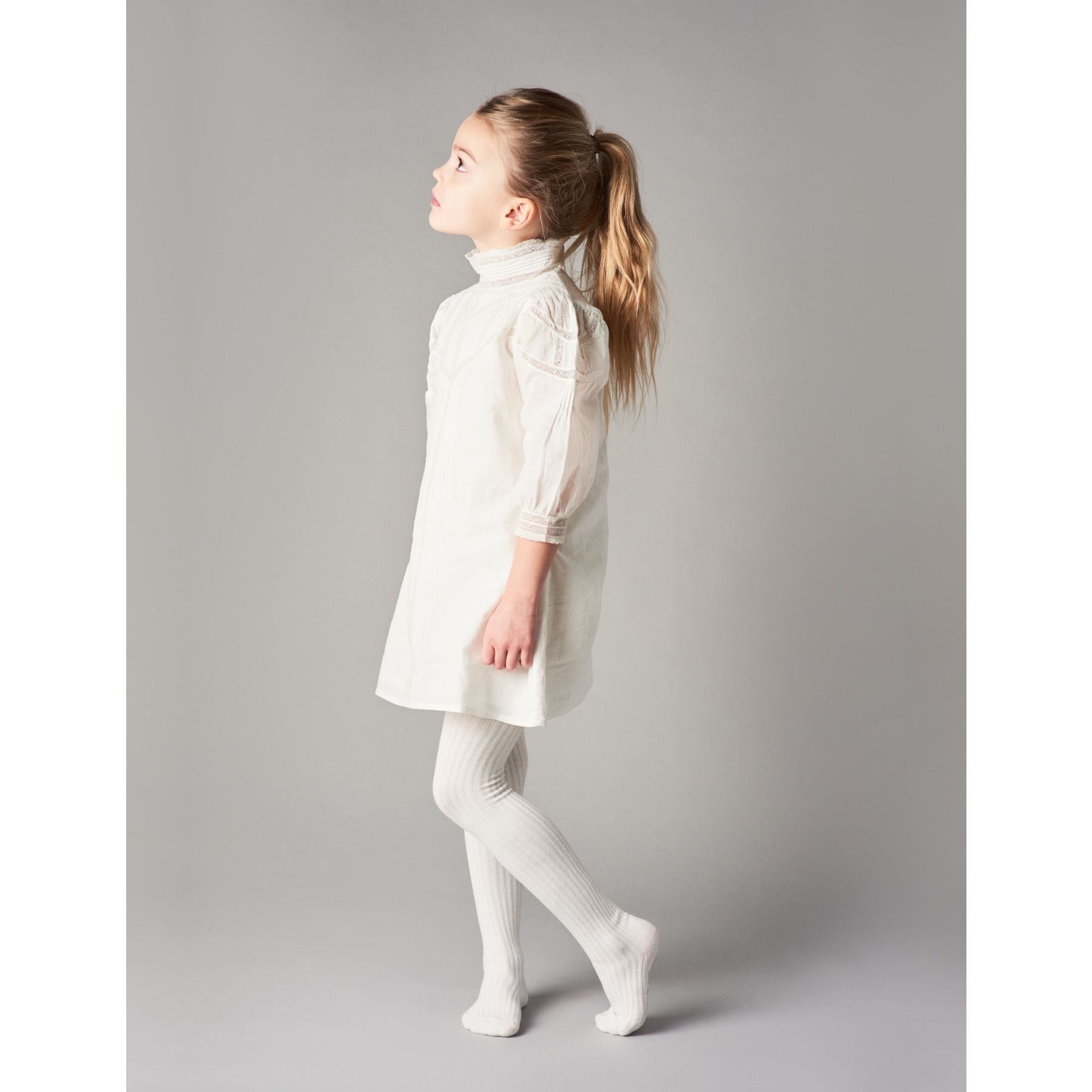 belle enfant joan puff sleeves lace dress white kodomo belle enfant joan puff sleeves lace dress white kodomo