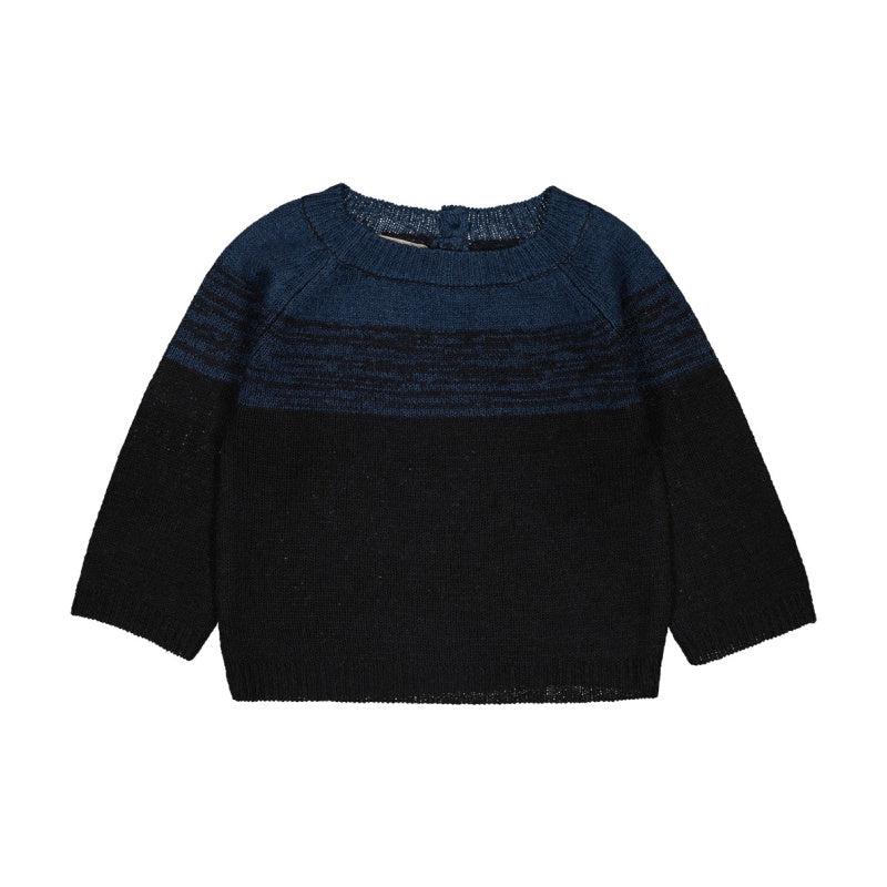 louis louise robertino baby sweater striped navy/ black