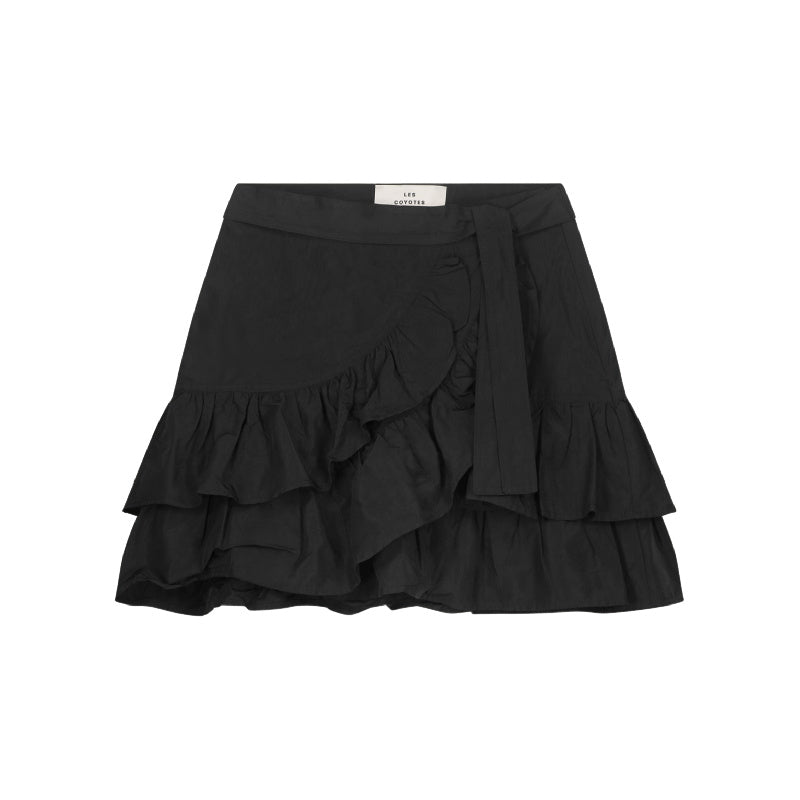 les coyotes de paris sai layered skirt noir