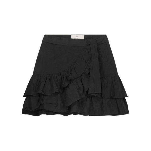 les coyotes de paris sai layered skirt noir