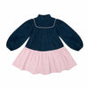 the middle daughter comfort zone dress ink blue/lavender bath