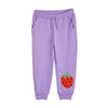 mini rodini strawberries emb sweatpants purple
