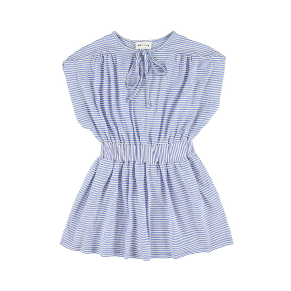 morley soho dress blue stripes