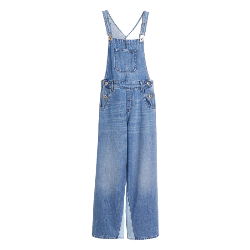 bellerose pepito overalls blue bleach