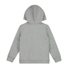 gray label hooded cardigan grey melange back