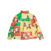 mini rodini horses woven frill blouse multi back 