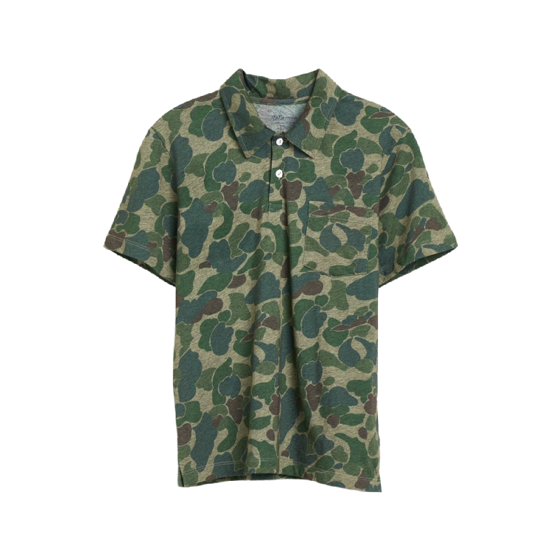 bellerose akim polo shirt camo