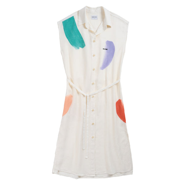 bobo choses brushstrokes sleeveless womens shirt dress