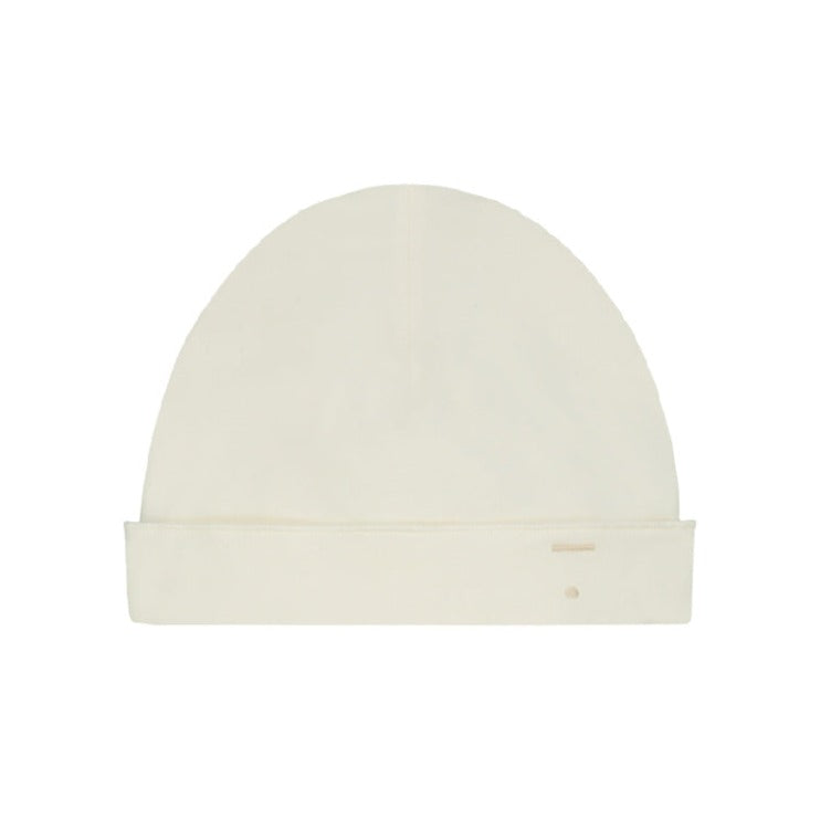 gray label baby beanie cream