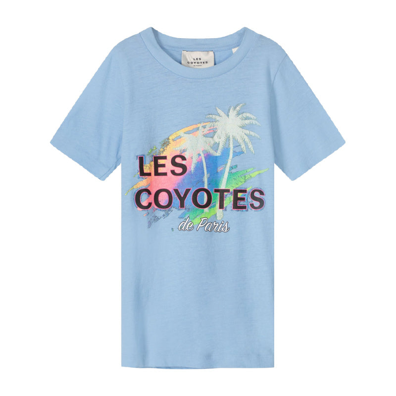 les coyotes de paris ava vintage tee light blue