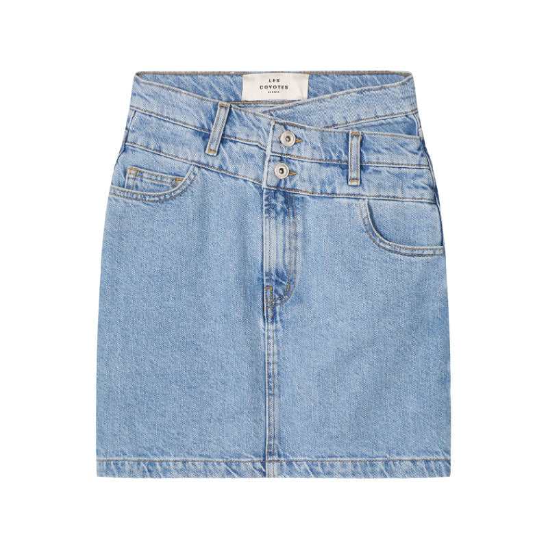 les coyotes de paris selin light denim skirt