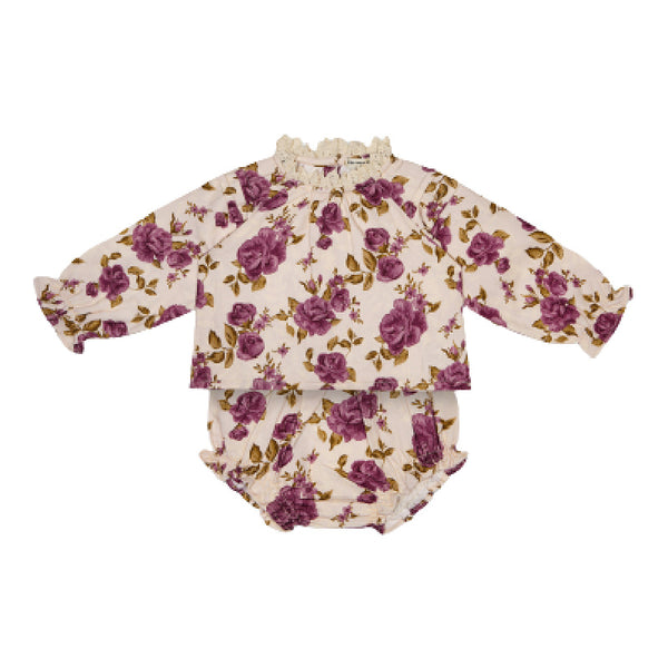 the new society augustine baby set floral print