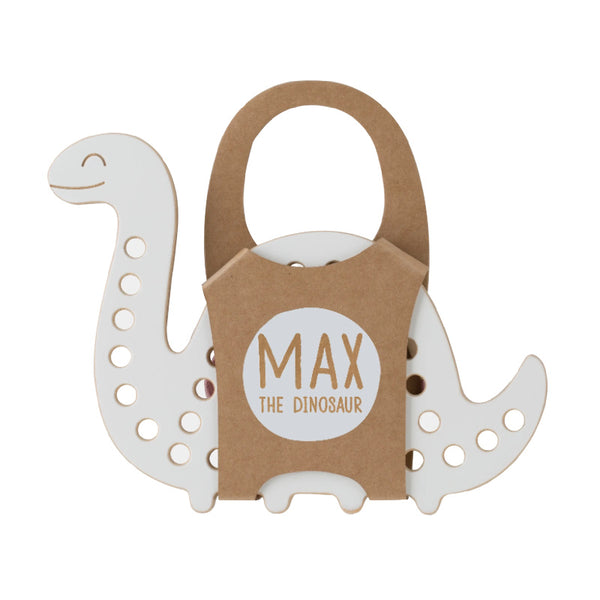 milin max the dinosaur wooden lacing toy