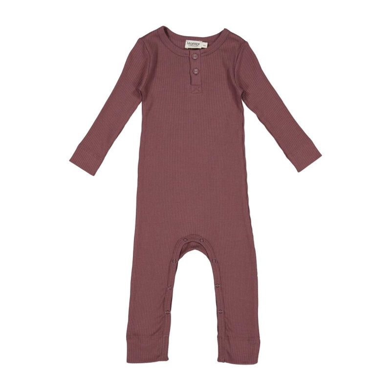 burgundy baby romper