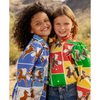 mini rodini horses woven frill blouse multi