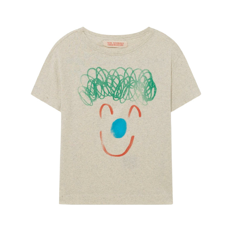 the animals observatory rooster clown t-shirt offwhite