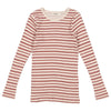 marmar copenhagen tani long sleeve tee wine stripe