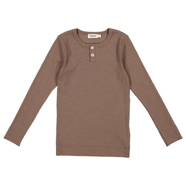 marmar copenhagen long sleeve button tee shirt terre