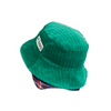 mini rodini corduroy bucket hat green back
