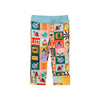 oilily peep party blocks baby leggings blue