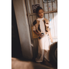 long live the queen sleeveless cardigan tan print