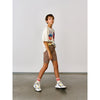 bellerose munt knitted biker shorts leopard
