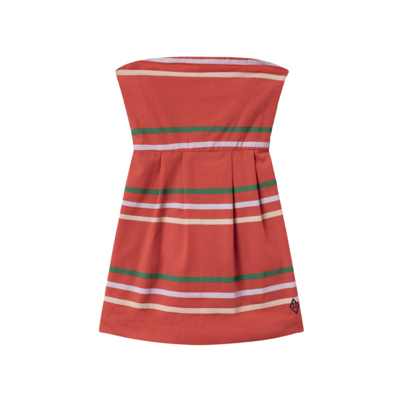 the animals observatory dragonfly striped dress red