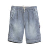 bellerose striped printer shorts blue