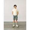 bellerose striped printer shorts blue