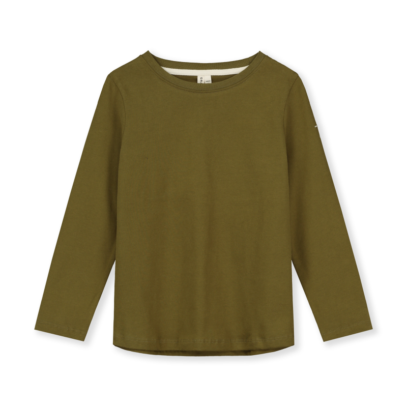 gray label long sleeve tee olive green