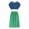 the animals observatory horsefly kids dress blue/green