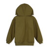 gray label hoodie olive green back