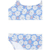 hundred pieces daisies printed bikini blue