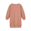 gray label dropped shoulder dress rustic clay back
