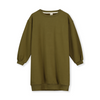gray label dropped shoulder dress olive green