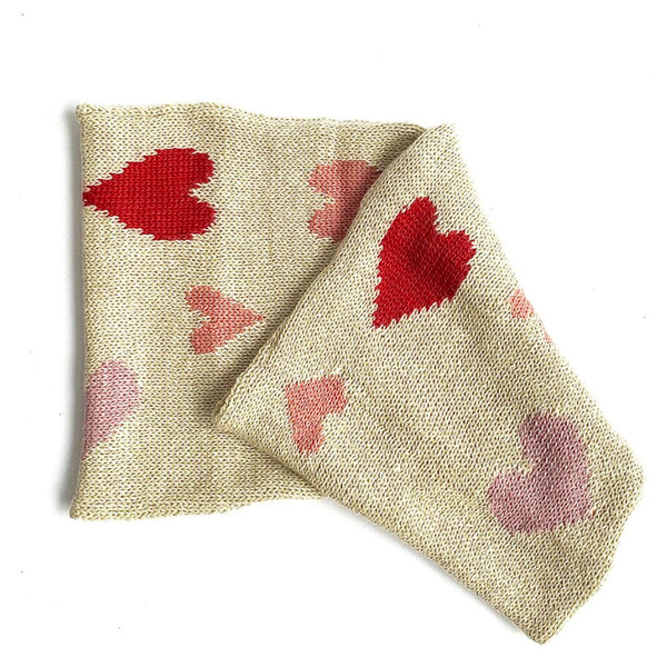 cabbages & kings ny heart scarf ivory