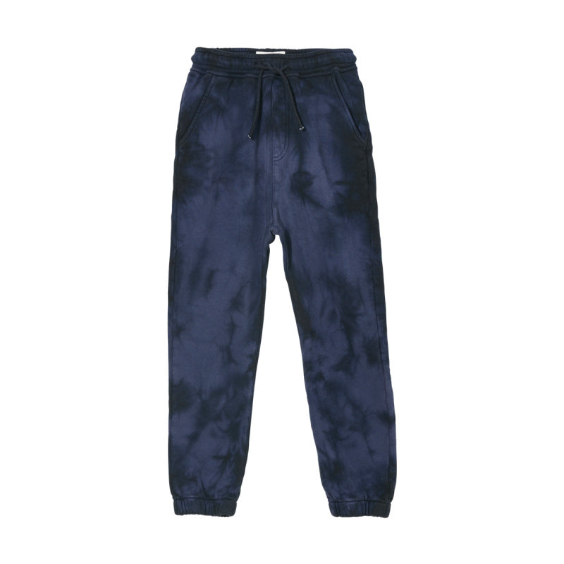 finger in the nose conor tie dye sweatpants navy