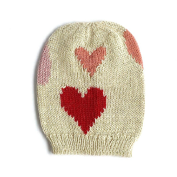 cabbages & kings ny heart hat ivory