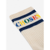 bobo choses boucle long socks beige